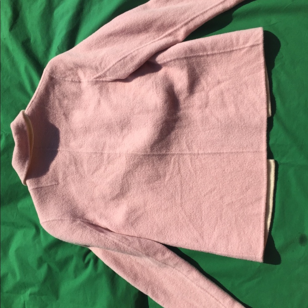 Reversible Pink Ivory Open Front Jacket - Picture 3 of 4